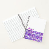 Carnet violet motif Ankara (Intérieur)