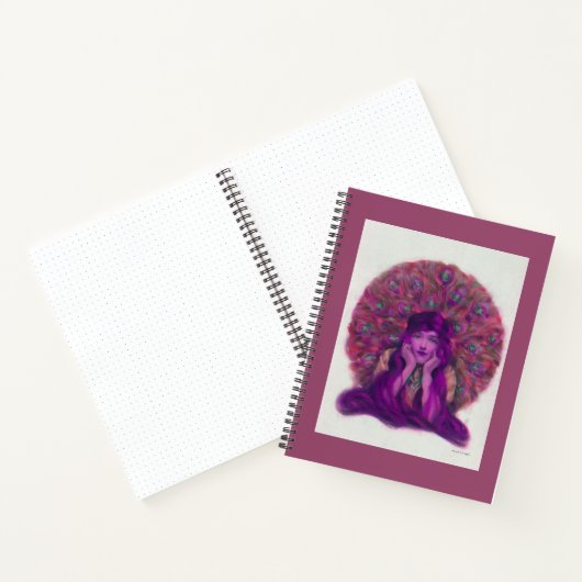 Carnet Violet Peacock - Journal (Intérieur)