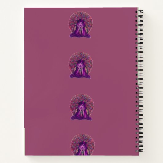 Carnet Violet Peacock - Journal (Dos)