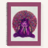 Carnet Violet Peacock - Journal (Devant)