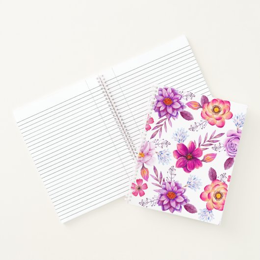 Carnet Violet rose (Intérieur)