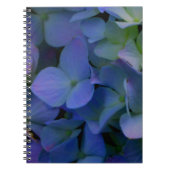 Carnet Violet violet rose bleu hydrangée fleurie (Devant)