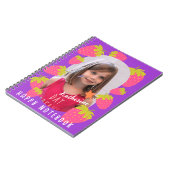 Carnet Violette aux fraises (Côté gauche)