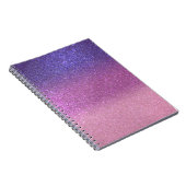 Carnet Violette Princesse rose triple Parties scintillant (Côté Droit)