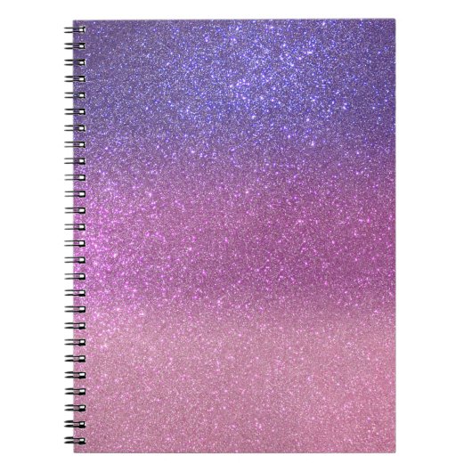 Carnet Violette Princesse rose triple Parties scintillant (Devant)