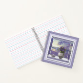 Carnet violettes dans un bocal de lune (Intérieur)