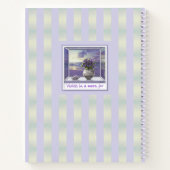 Carnet violettes dans un bocal de lune (Dos)