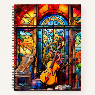 CARNET VIOLIN EN VERRE CLAIREMENT COLORÉ