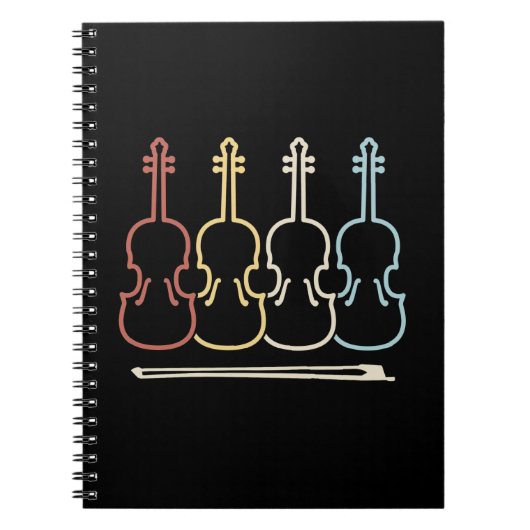 Carnet Violin Musician Music (Devant)