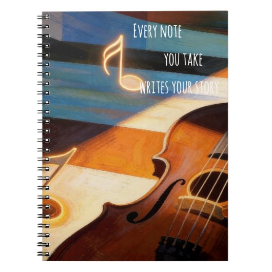 Carnet Violin Notebook – Every Note You Take (Devant)