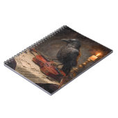 Carnet violon à chandelle corbeau (Côté gauche)