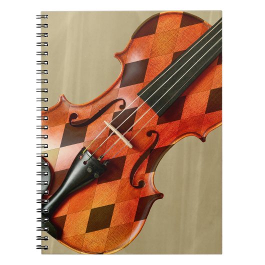 Carnet Violon arlequin (Devant)