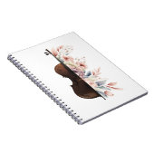 Carnet Violon aux fleurs. (Côté Droit)