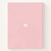 Carnet Violon blanc & Bow Musique étudiante Rose rose Per (Dos)