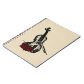 Carnet Violon et Roses (Côté gauche)