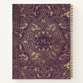 Carnet Violon Monogramme violet enchâssé (Dos)