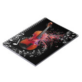 Carnet Violon noir pour la musique (Côté gauche)