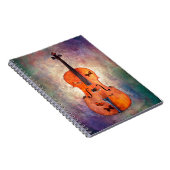 Carnet Violoncelle magique avec des papillons (Côté Droit)