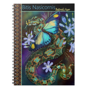 Carnet Vipère papillon Bitis Nasicornis