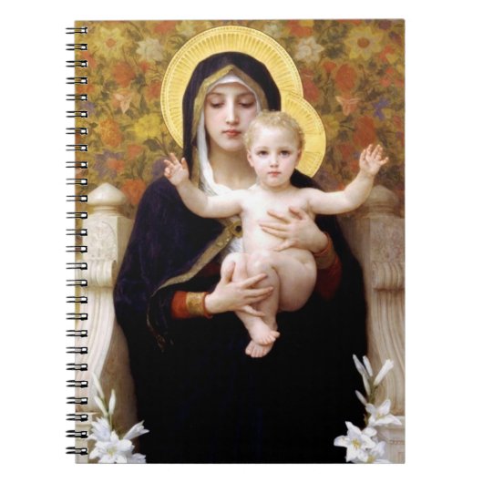 Carnet Virgin of the Lilies - William-Adolphe Bouguereau (Devant)