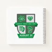 Carnet Virgo Birthday Crest™ for August 23-31 (Dos)