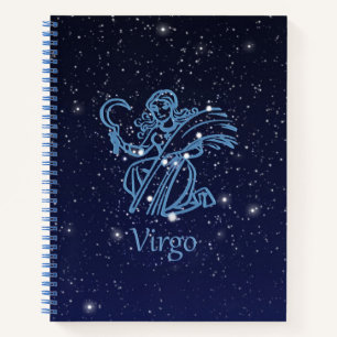 Carnet Virgo Constellation and Zodiac Sign with Stars