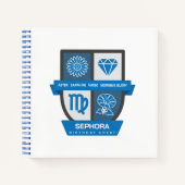 Carnet Virgo Crest d'anniversaire™ pour les 1er-22 septem (Devant)