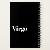 Carnet Virgo Zodiac Mot Cloud Inspiration Spirale (Verso)