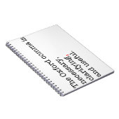 Carnet Virgule de Pro-Oxford (Côté Droit)