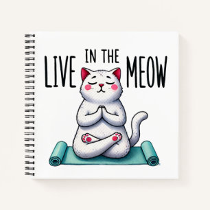 Carnet "Vis dans le Meow" Drôle Amoureux des chats