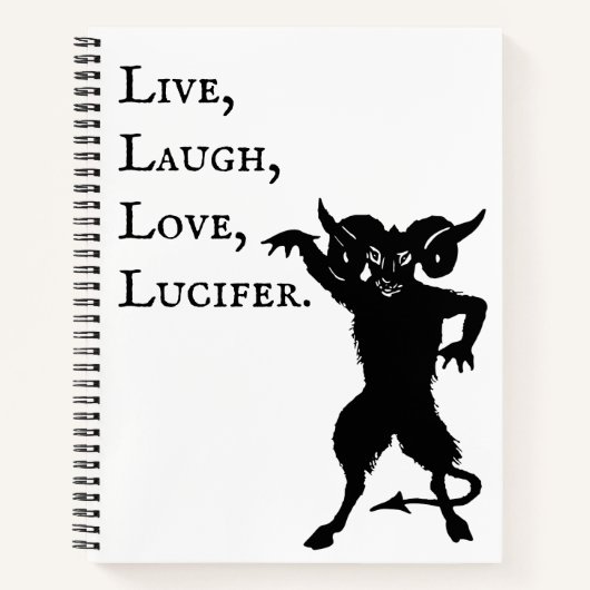 Carnet Vis, Rire, Amour, Lucifer (Devant)