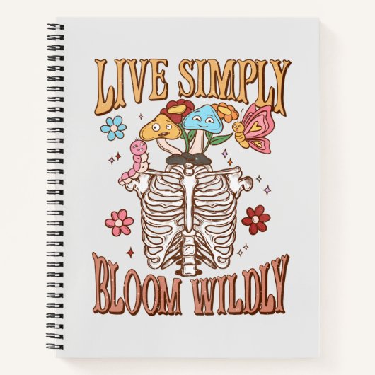 Carnet Vis Simplement, Fleur Sauvage (Devant)