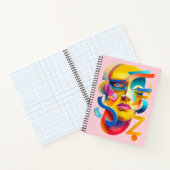 Carnet Visage Abstrait Femme Visage Abstrait (Intérieur)