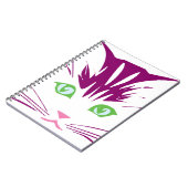 Carnet Visage de chat mignon Kawaii (Côté gauche)