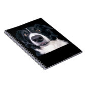 Carnet Visage de chien noir et blanc (Côté Droit)