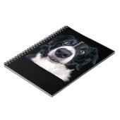 Carnet Visage de chien noir et blanc (Côté gauche)