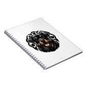 Carnet Visage de chien Rottweiler (Côté Droit)