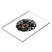 Carnet Visage de chien Rottweiler (Côté gauche)