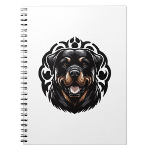 Carnet Visage de chien Rottweiler