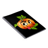 Carnet Visage de Citrouille drôle d'Halloween (Côté Droit)