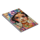 Carnet Visage de collage de scrapbook vintage (1) (Côté Droit)