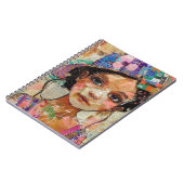Carnet Visage de collage de scrapbook vintage (1) (Côté gauche)