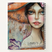 Carnet Visage de collage de scrapbook vintage (10) (Dos)