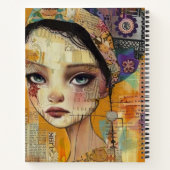 Carnet Visage de collage de scrapbook vintage (4) (Dos)