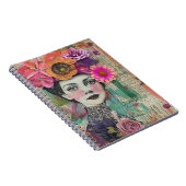 Carnet Visage de collage de scrapbook vintage (5) (Côté Droit)