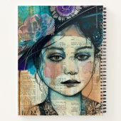 Carnet Visage de collage de scrapbook vintage (7) (Dos)