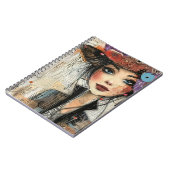 Carnet Visage de collage de scrapbook vintage (8) (Côté gauche)