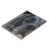 Carnet Visage de Grand Danois bleu (Côté gauche)