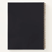 Carnet Visage de la lune de soleil céleste personnalisé (Dos)