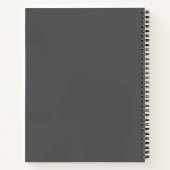 Carnet Visage de lion placide argenté (Dos)